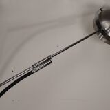 Vintage arc floor lamp with a chrome metal balance, 1970.