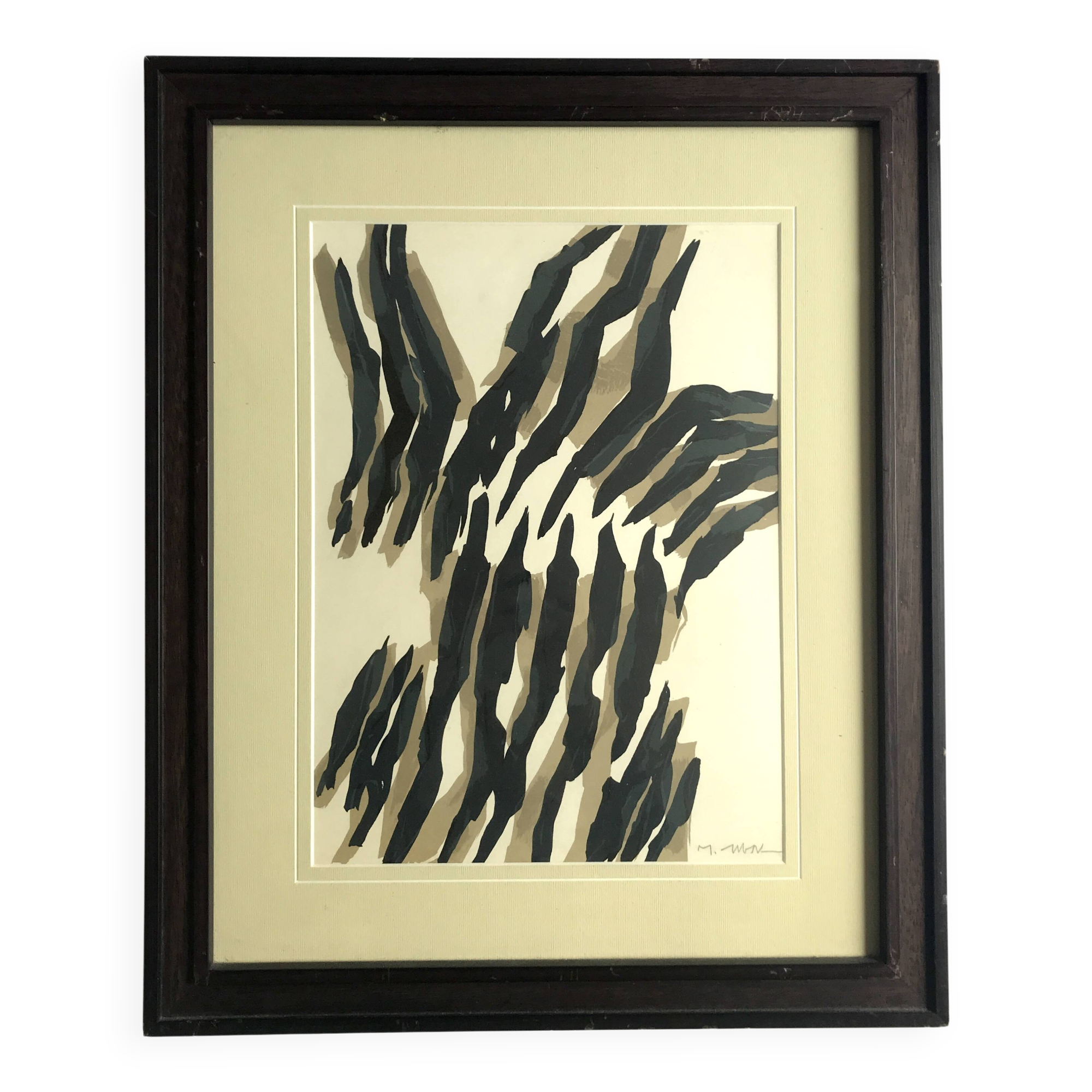 Raoul Ubac, elementary torsos, 1964. original lithograph.