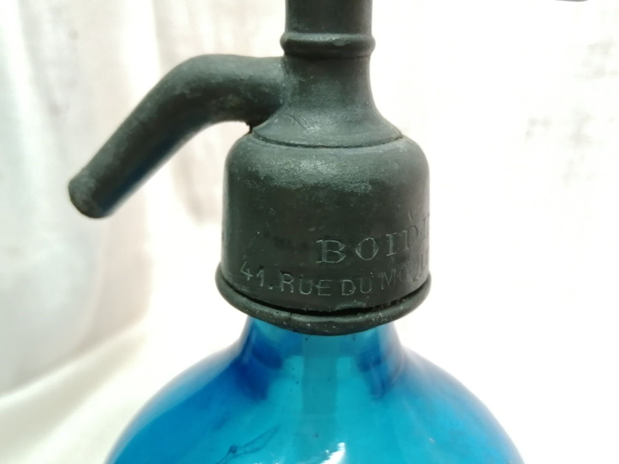 Siphon uae of seltz blue clear lion of Belfort former vintage