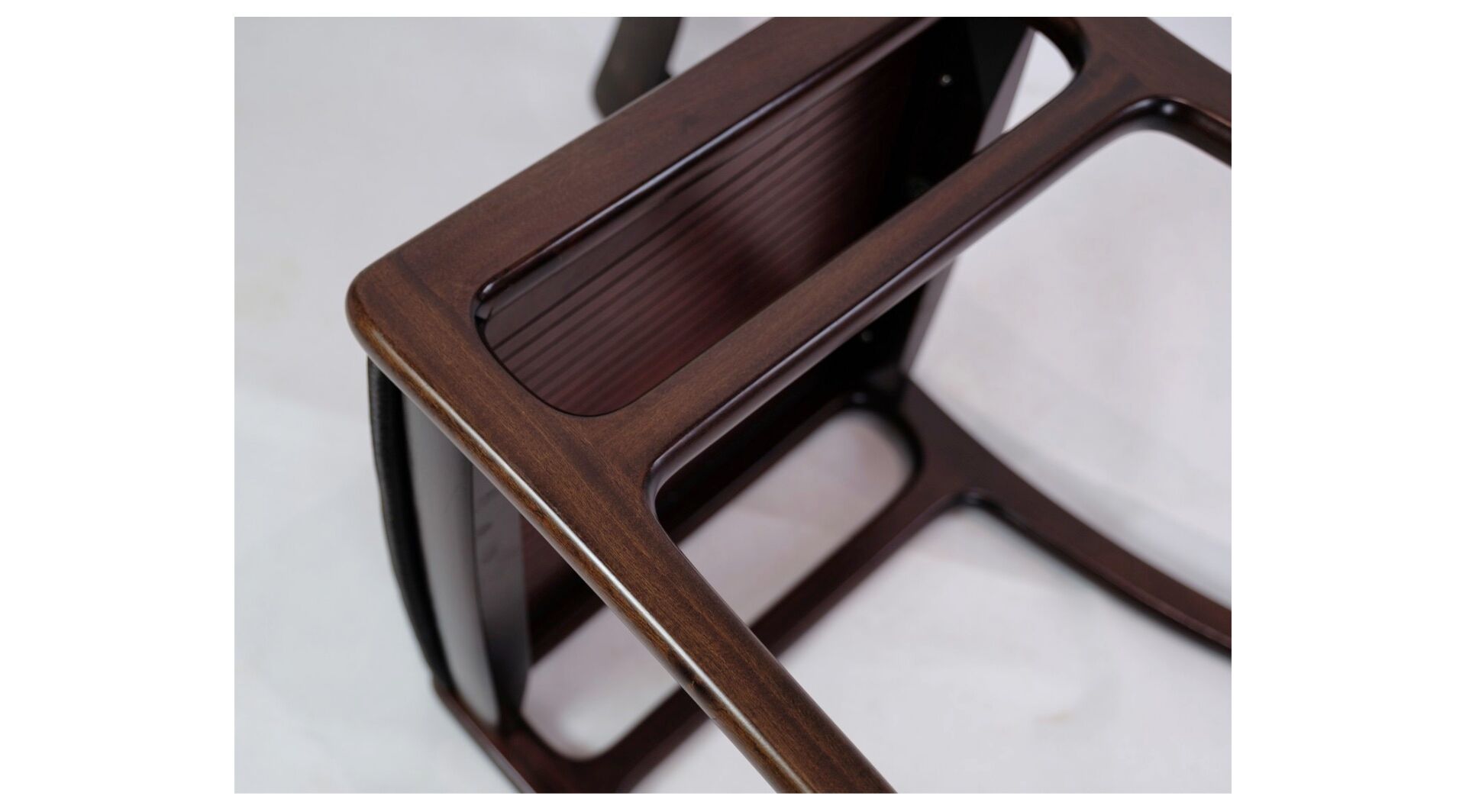 Set of two mahogany rungstedlund chairs by Ole Wancher