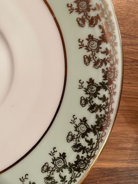 Set of 2 limoges porcelain tea cups