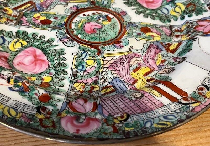 Hand-painted porcelain plate Asia