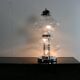 Sixties Italian design glass table lamp