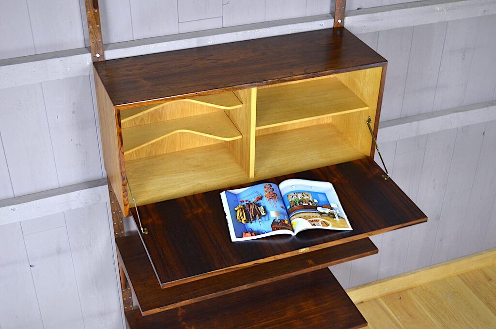 Danish wall system in Rio Poul Cadovius rosewood 1960