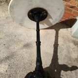 Old Parisian bistro table pedestal table