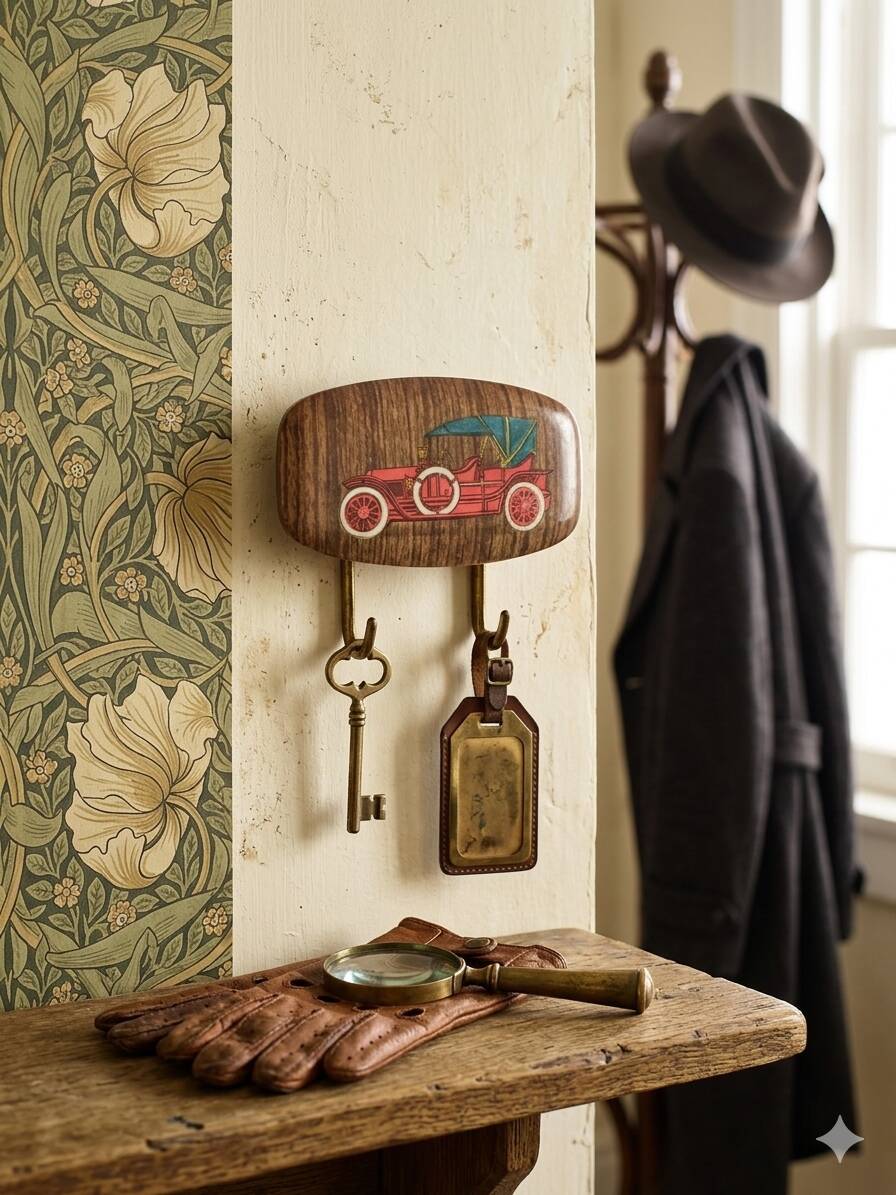 Vintage brass wall hook