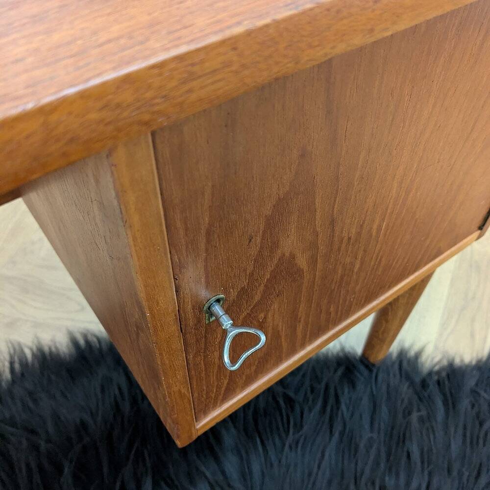 Vintage Scandinavian desk from the 1960s in teak.