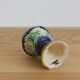Late 19th-century earthenware egg cup in slipware