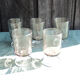 6 Old Luminarc Smoked Foot Glasses H11.5 cm