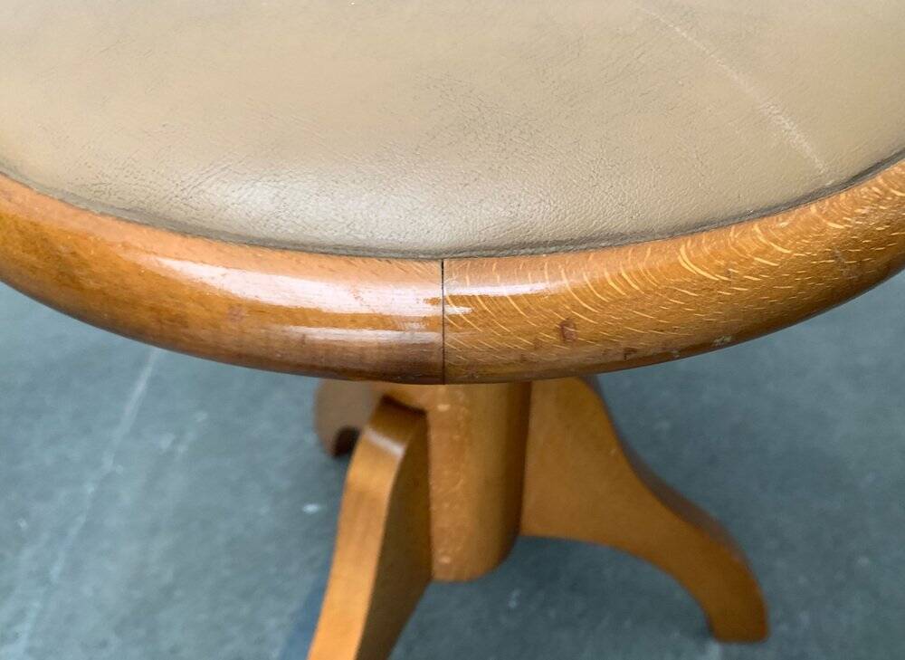 Mid-Century Industrial Tripod Swivel Stool, 1960s