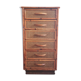 Chiffonnier rotin et cannage