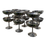 10 stainless steel cups signed Rémy Letang