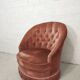 Fauteuil Crapaud rose poudré