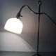Old with opaline gooseneck desk lamp