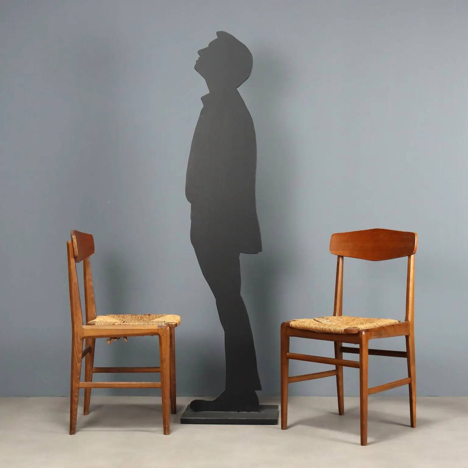 Vintage beech chairs, bent plywood, design, Italy, 1950s