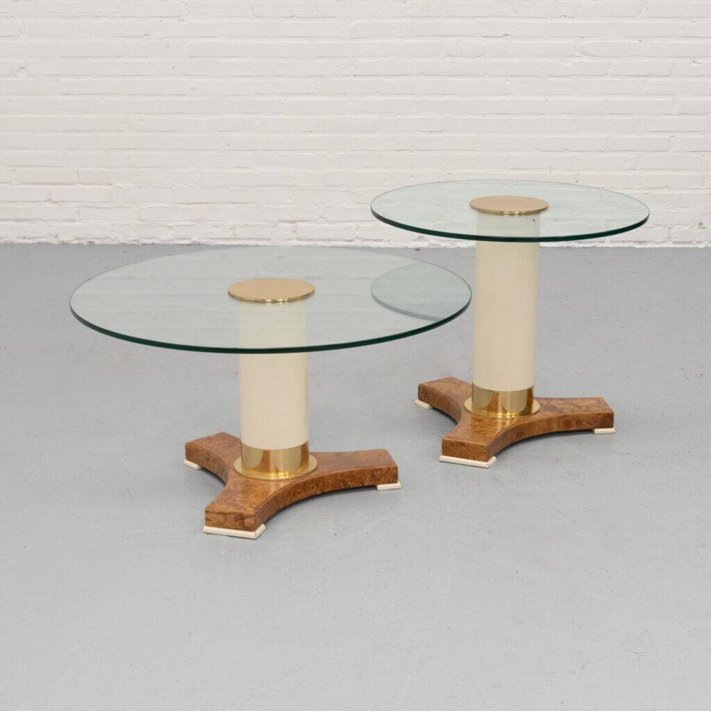 Tables de style Art Déco par Thörmer des années 1980