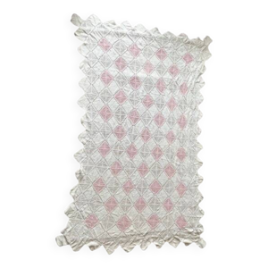 Couvre lit 1 personne - rose