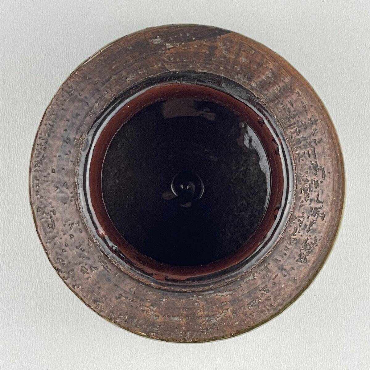 Small vintage ceramic vase by Aldo Londi for Bitossi, Italy, 1970s.