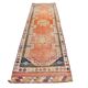 3x11 Turkish Navy Blue & Orange Vintage Runner Rug, 101x339Cm
