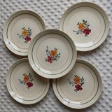 5 Mariette St Amand dessert plates