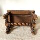 Tabouret bas en bois sculpté style Breton