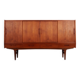 Teak highboard, Danish design, 1970s, manufactured by Børge Dam