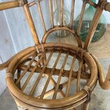 Vintage rattan armchair