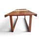 Vintage Scandinavian extendable coffee table with sled legs.