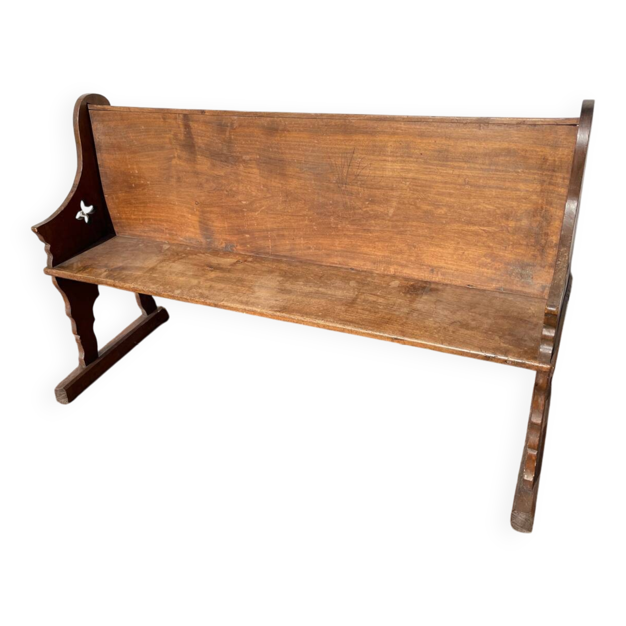 Oak church pew