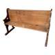 Oak church pew