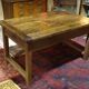 Nineteenth century farmhouse table in natural oak wood 140 x 90 cm