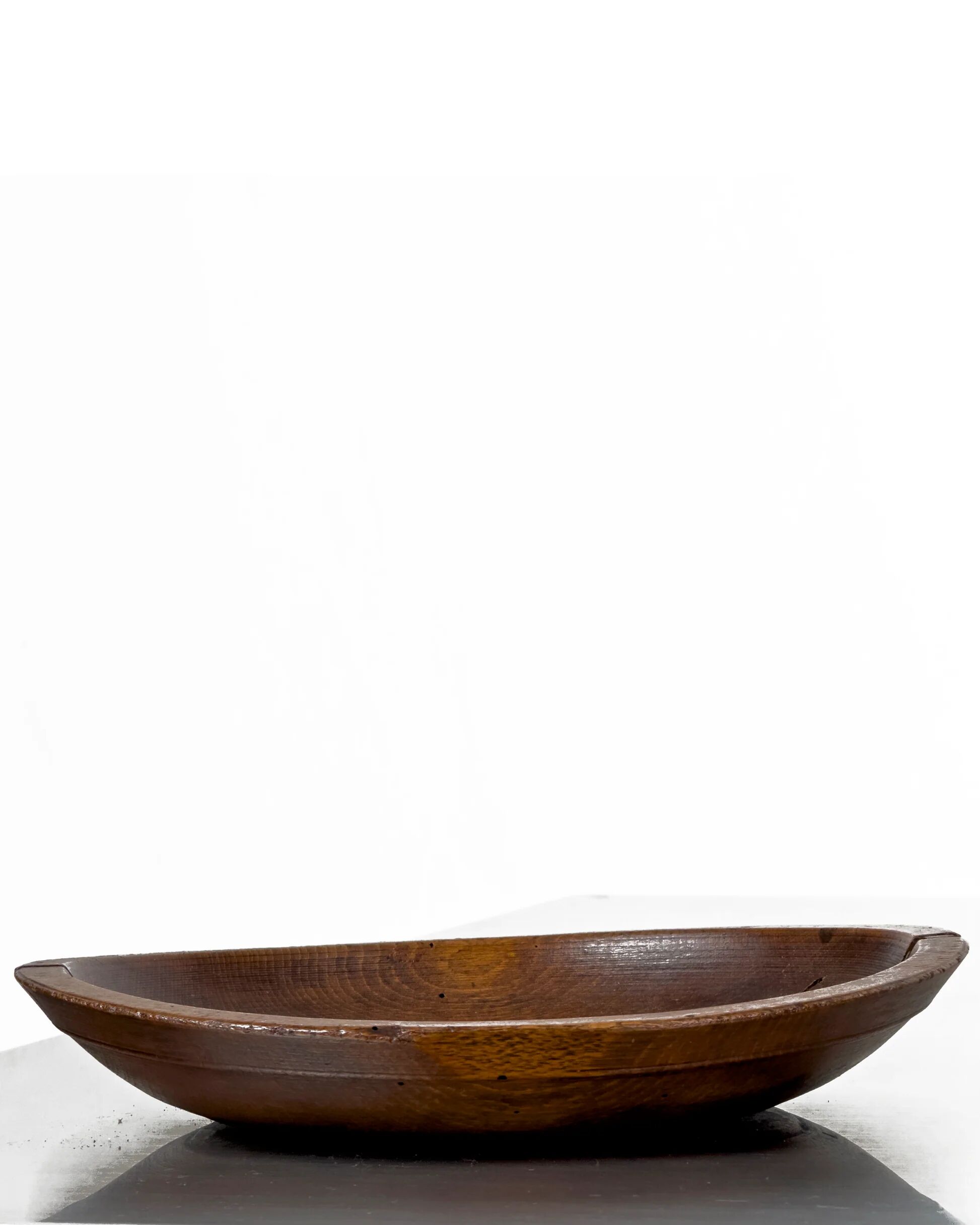 Vintage hand-carved wooden bowl