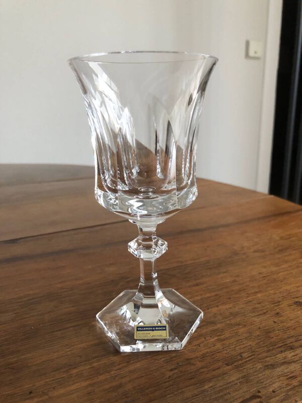 Verres à bourgogne en crystal