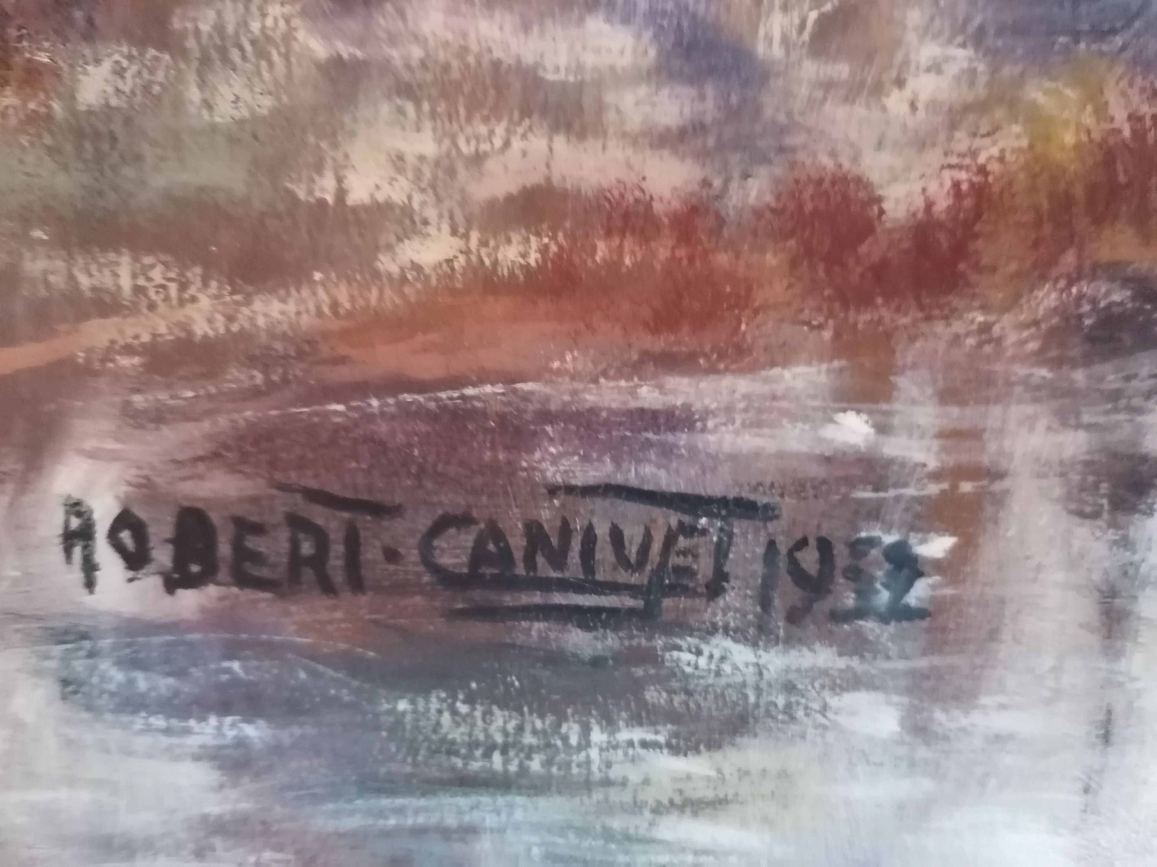 Landscape table after Camille Corot