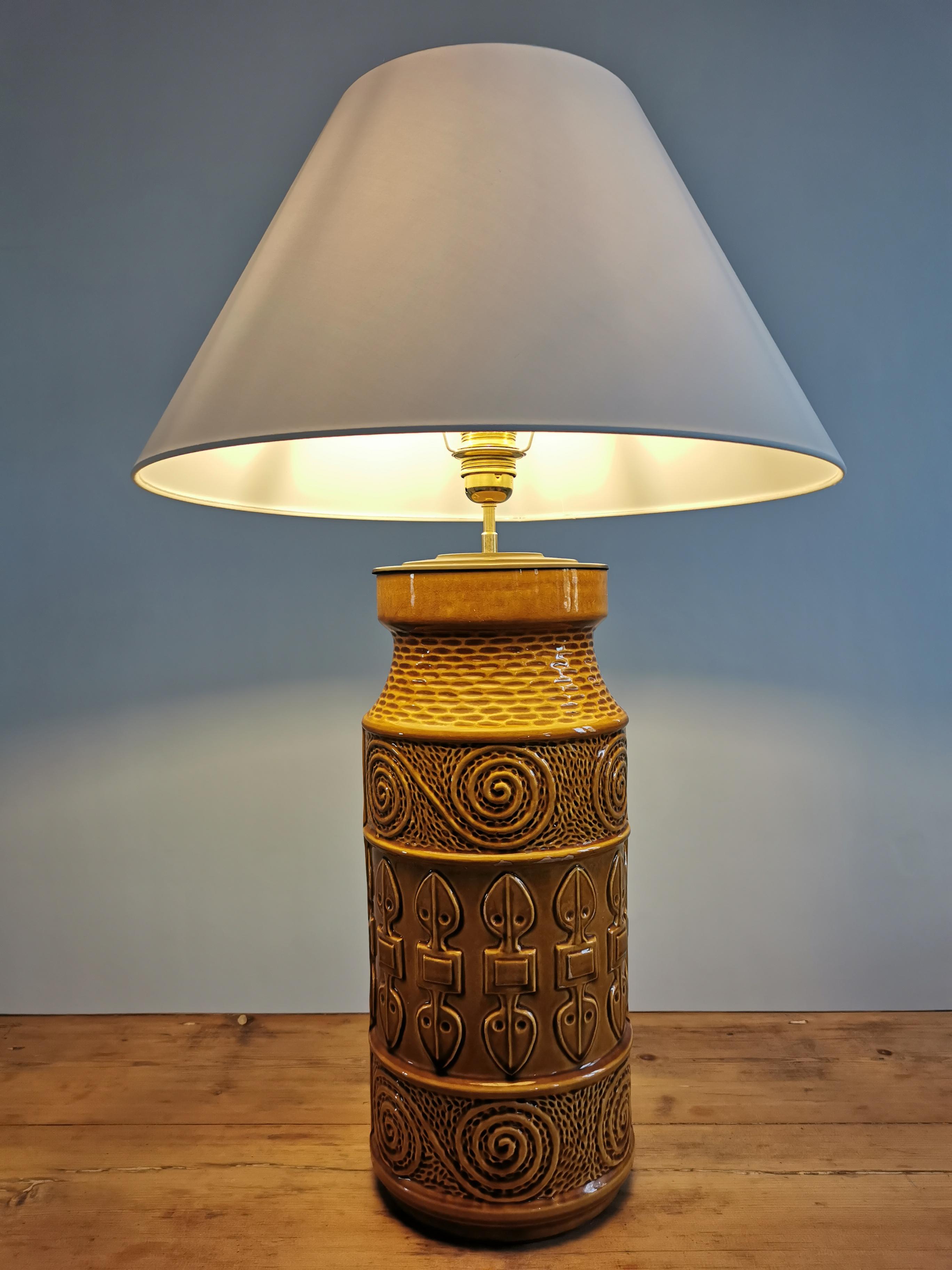 Ceramic lamp Scheurich circa 50s