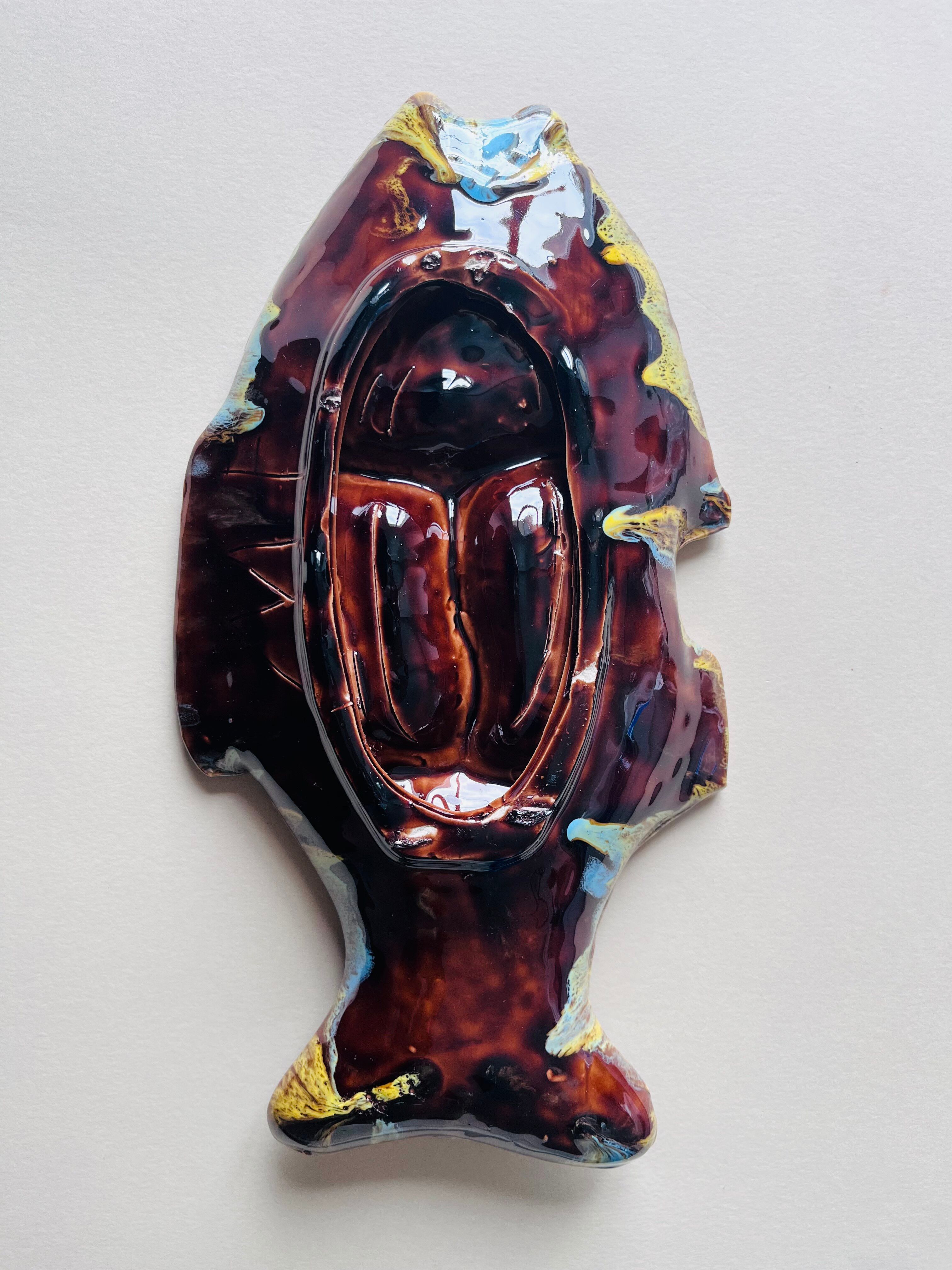 Fish serving dish Vallauris spirit