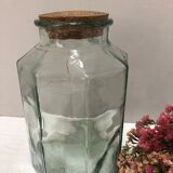 Large thick glass jar
