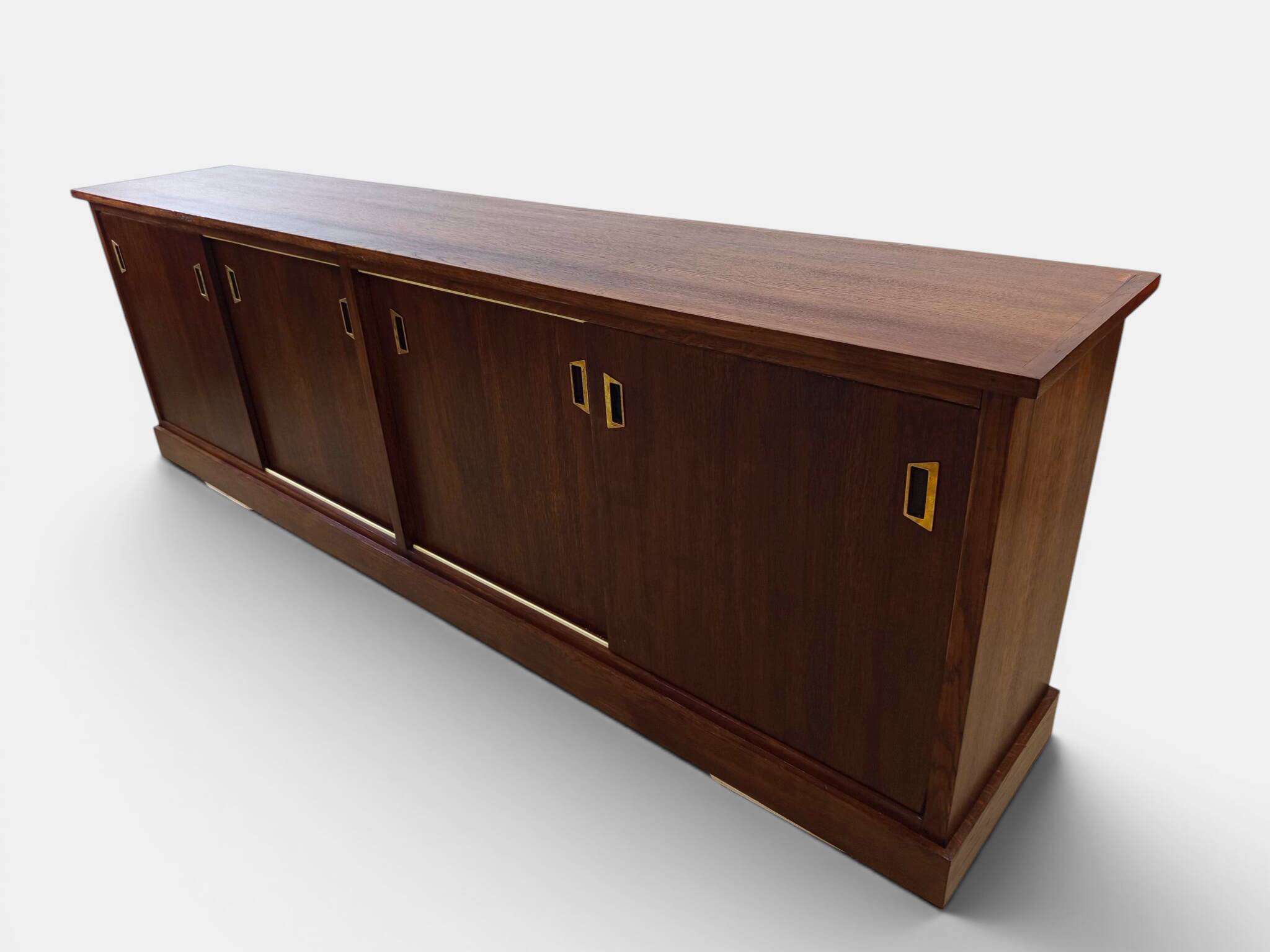 Large double-sided modernist sideboard in oak – 250 cm