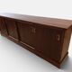 Large double-sided modernist sideboard in oak – 250 cm