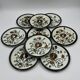 Set of 9 Boch Argenteuil dessert plates