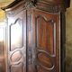 Large Provençal wardrobe in solid walnut, carved – 150x80x264 cm
