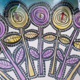 Carlo Pagani's  glass flower pattern 1950