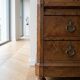 Louis-Philippe secretary chest of drawers with marble top