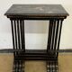 Set of 4 wooden nesting tables, Napoleon III