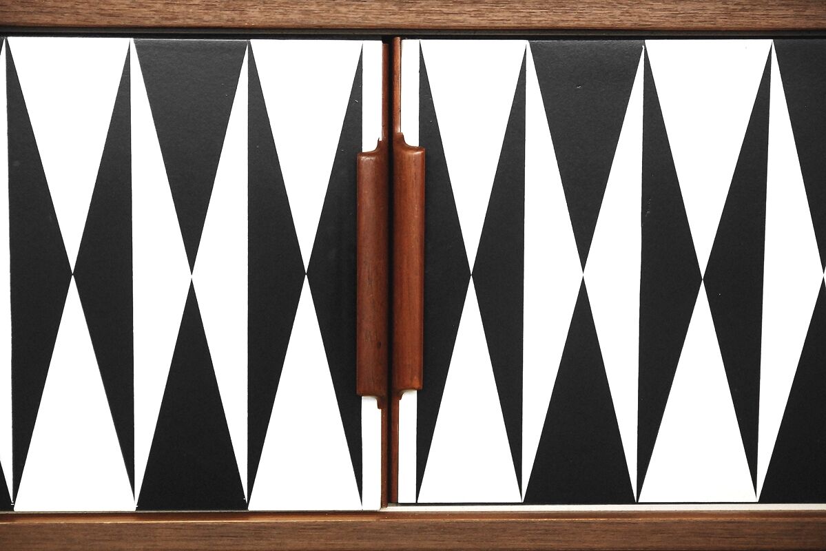 Norwegian teak vintage sideboard with pattern 1960 s