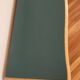 Renovated green cedar wood bookshelf