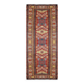 Ghazni Kazak Afghanistan Oriental Rug: 3.09 x 0.80 Meters - Fully Handmade Runner Rug