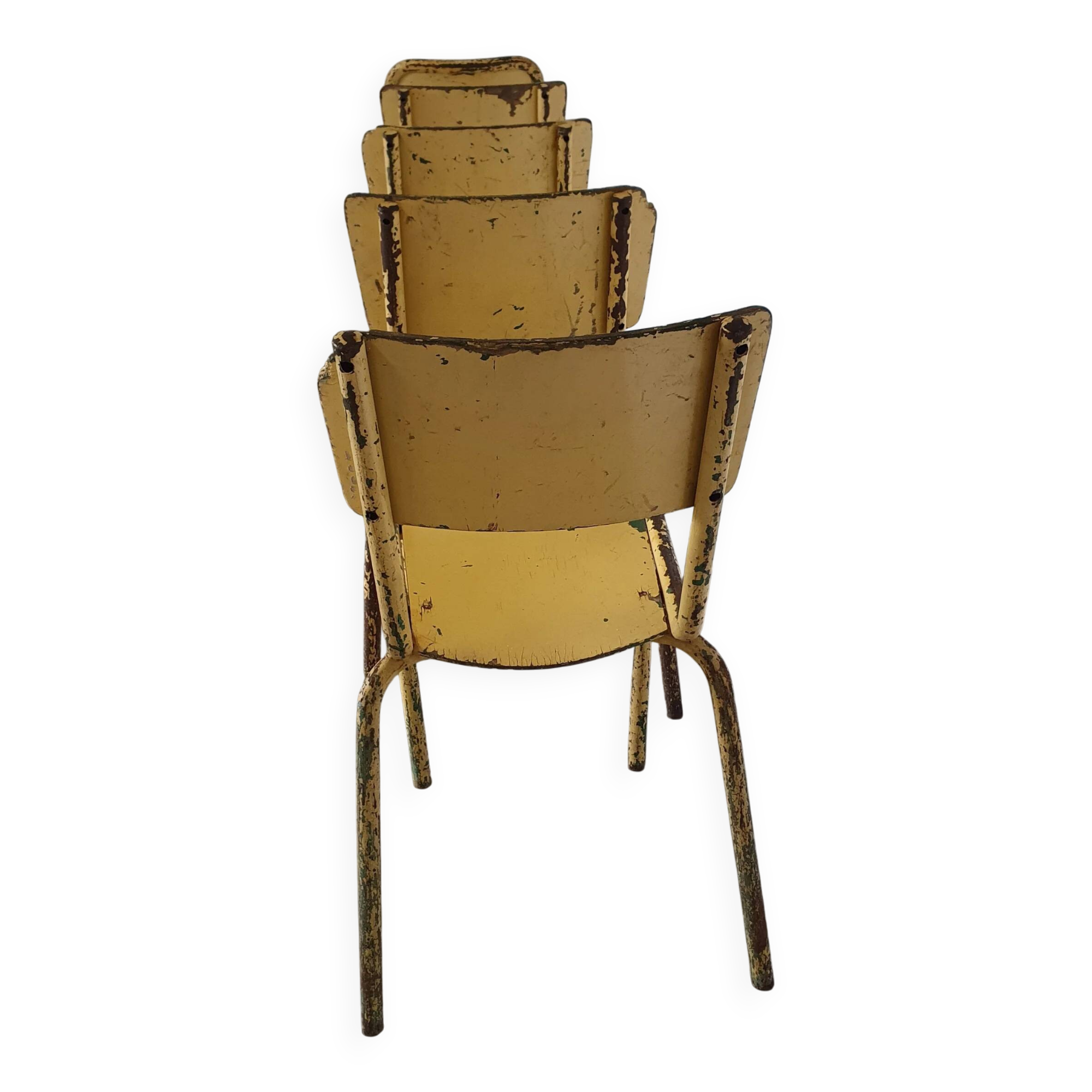 Old stacking school chairs 1950s