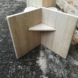 Travertine coffee table