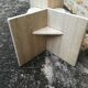 Travertine coffee table